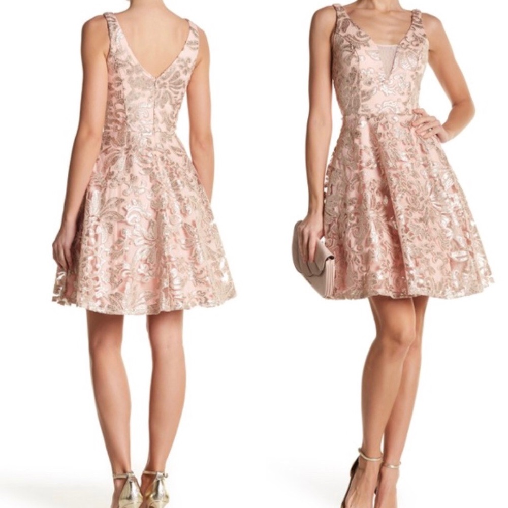 MARINA LACE BABY DOLL DRESS
